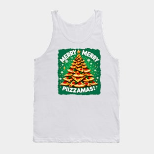 Christmas - Merry Pizzamas, Christmas Pizza. pizza lover funny Tank Top